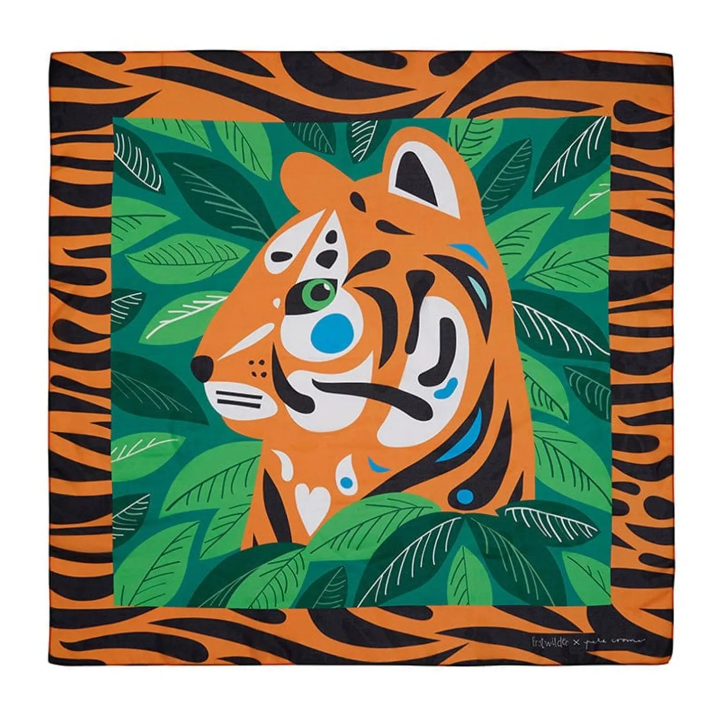 Erstwilder The Tranquil Tiger Square Scarf^ Scarves