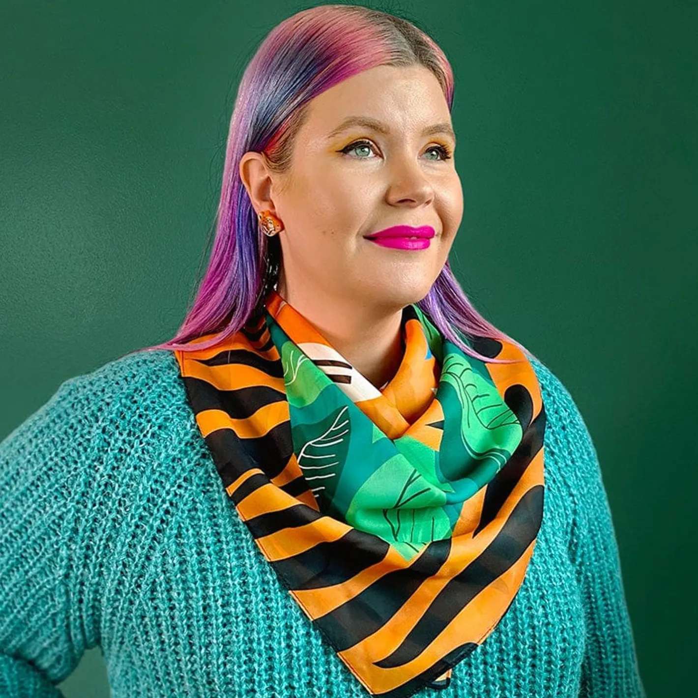 Erstwilder The Tranquil Tiger Square Scarf^ Scarves
