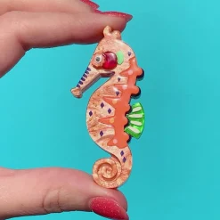 Erstwilder The Wary Western Australian Seahorse Brooch^ Brooches