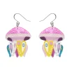 Erstwilder The Whimsical White Spotted Jellyfish Drop Earrings^ Earrings