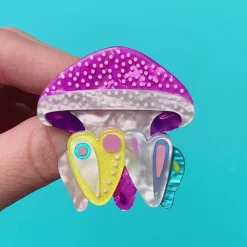 Erstwilder The Whimsical White Spotted Jellyfish Brooch^ Brooches
