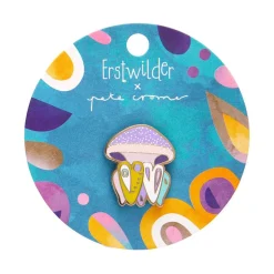 Erstwilder The Whimsical White Spotted Jellyfish Enamel Pin^ Enamel Pins