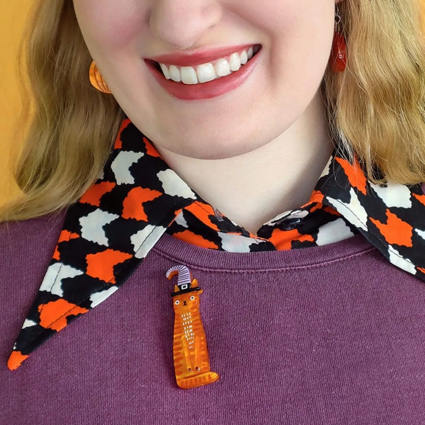 Erstwilder The Whiskered Witch Brooch^ Brooches