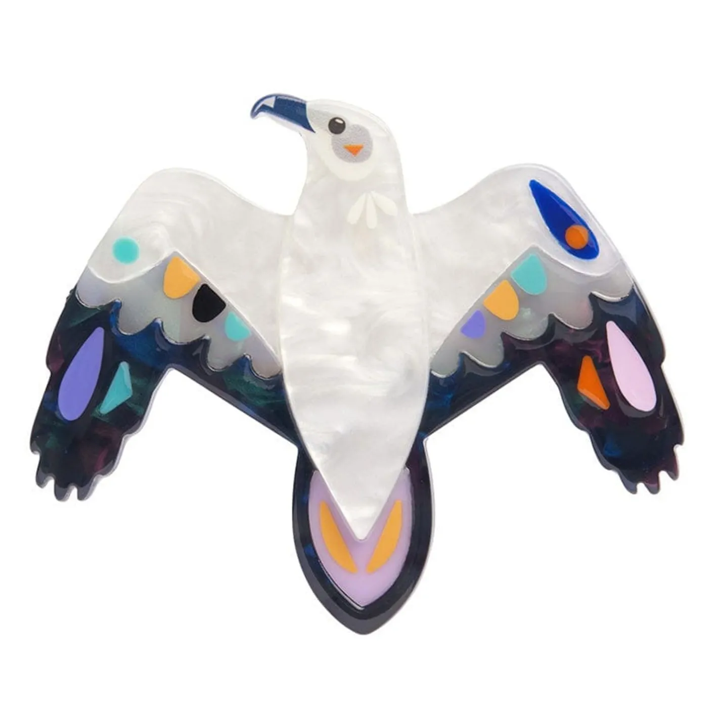 Erstwilder The Wily White Bellied Sea Eagle Brooch^ Brooches