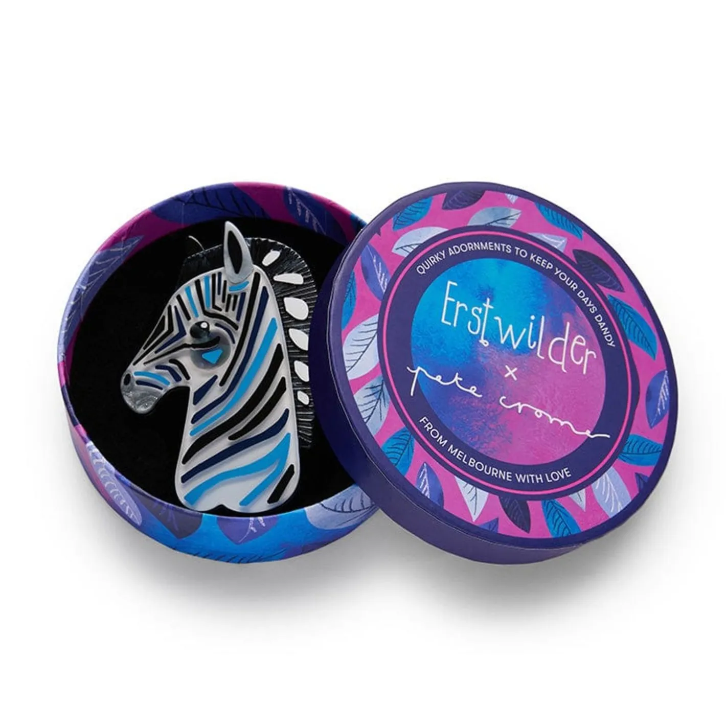 Erstwilder The Zealous Zebra Brooch^ Brooches
