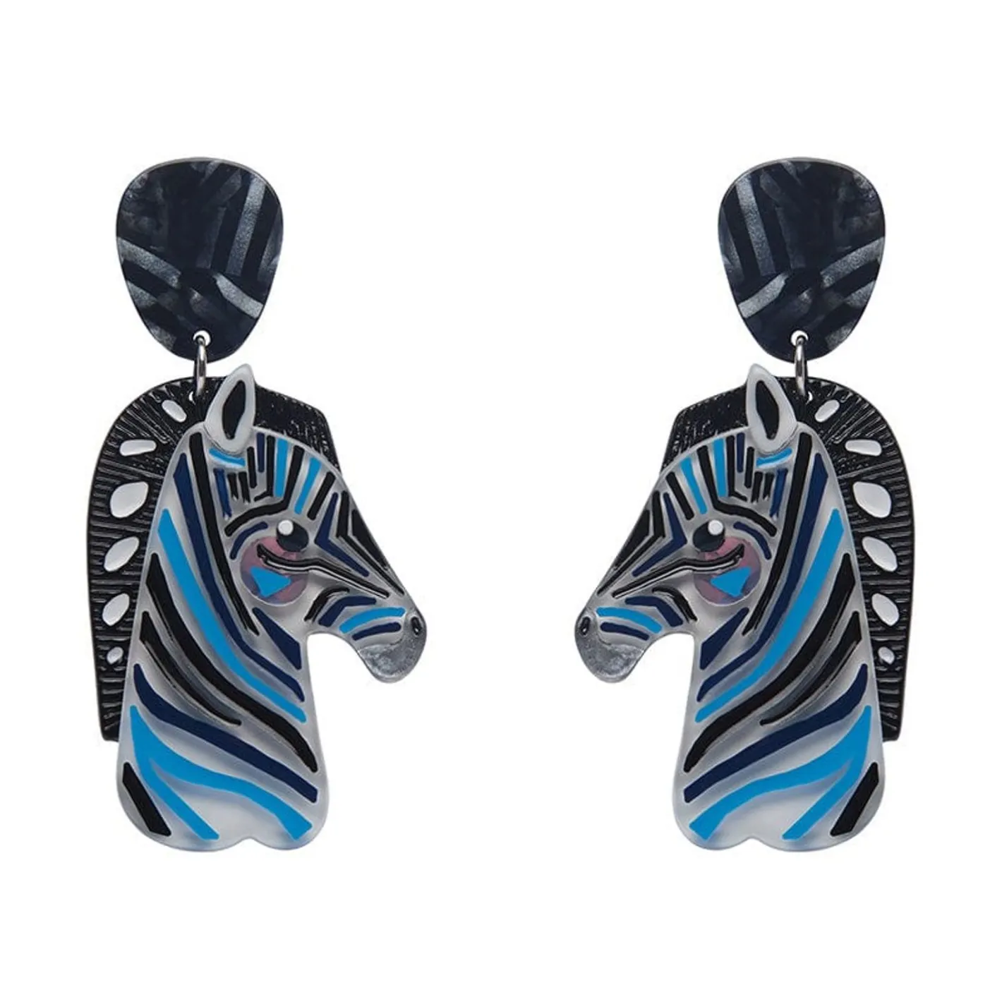 Erstwilder The Zealous Zebra Earrings^ Earrings