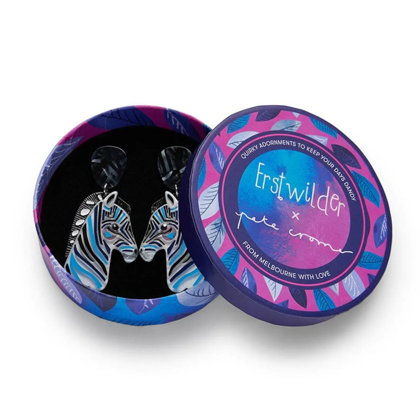 Erstwilder The Zealous Zebra Earrings^ Earrings