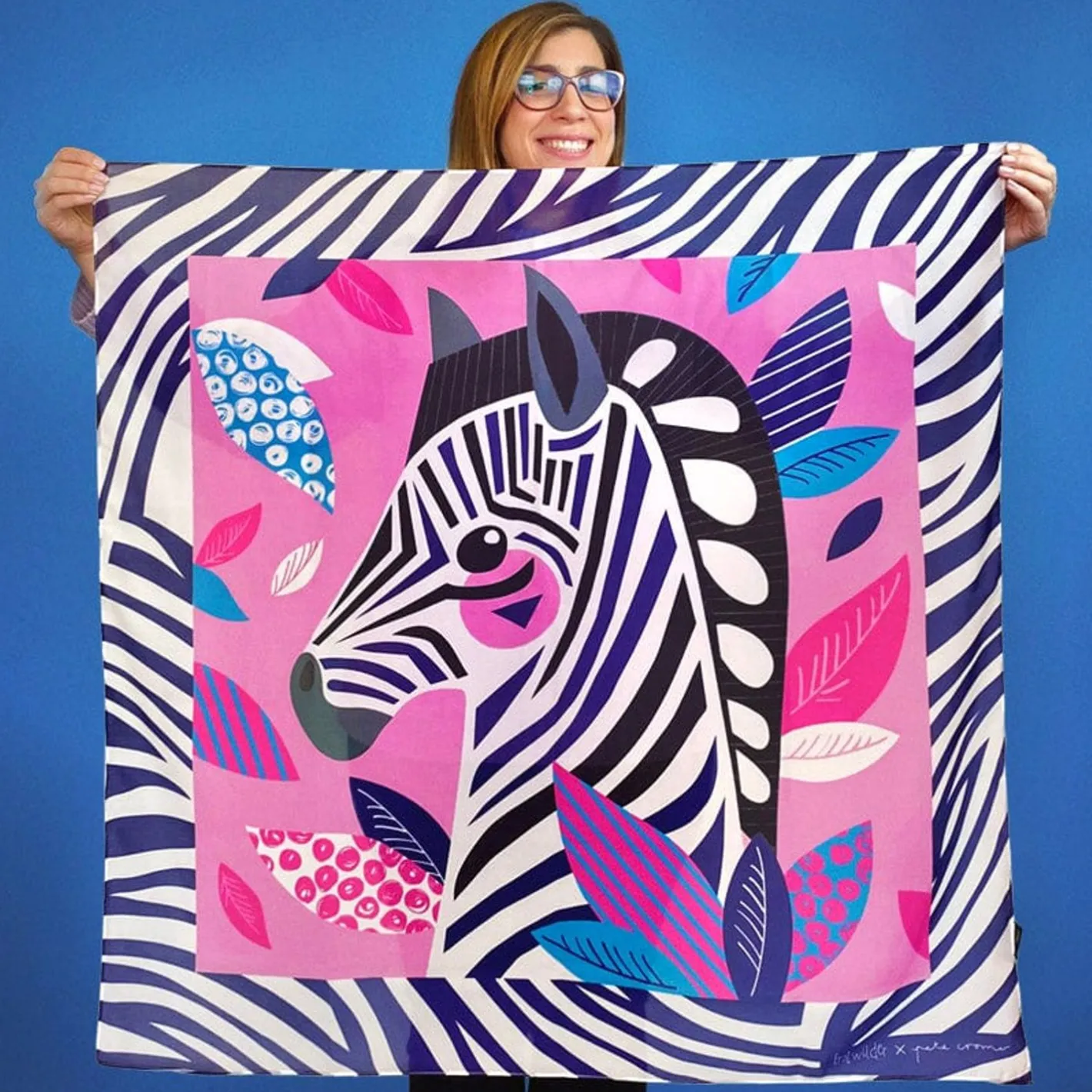 Erstwilder The Zealous Zebra Square Scarf^ Scarves