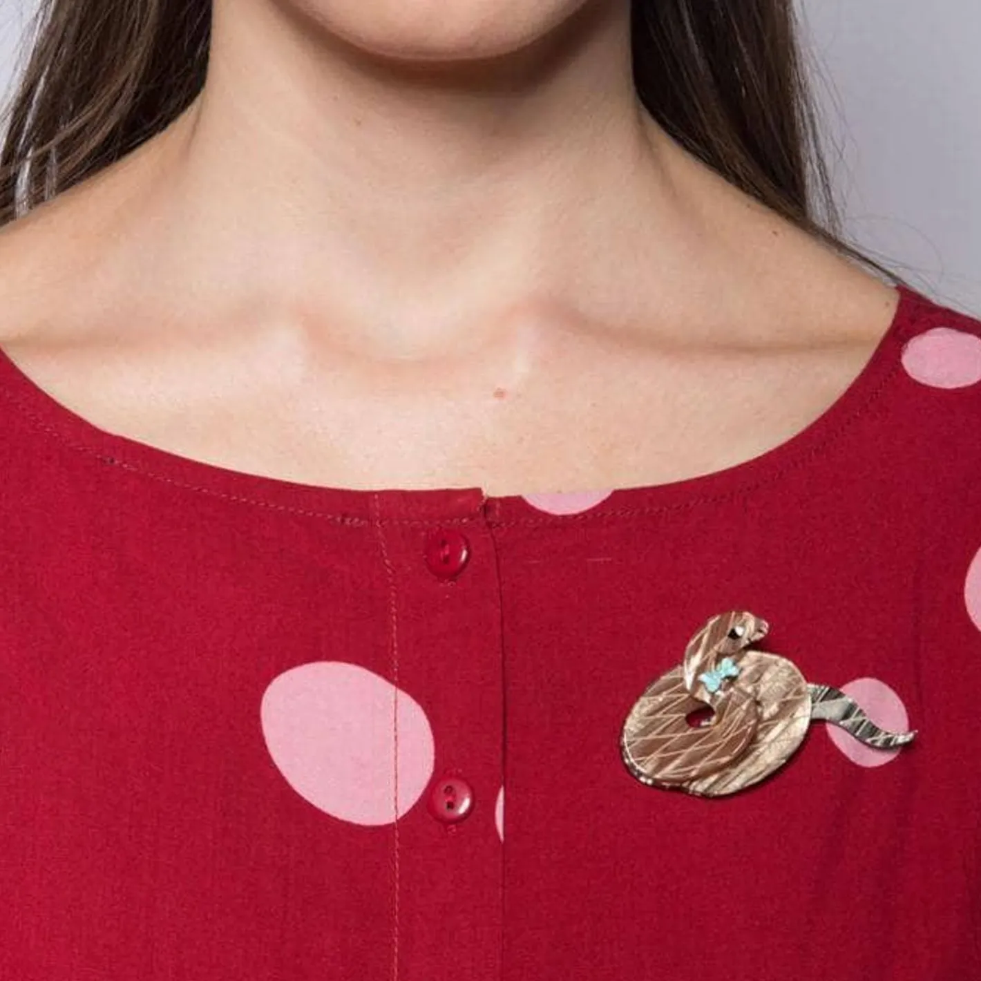 Erstwilder Theodore The Trim Taipan Brooch^ Brooches