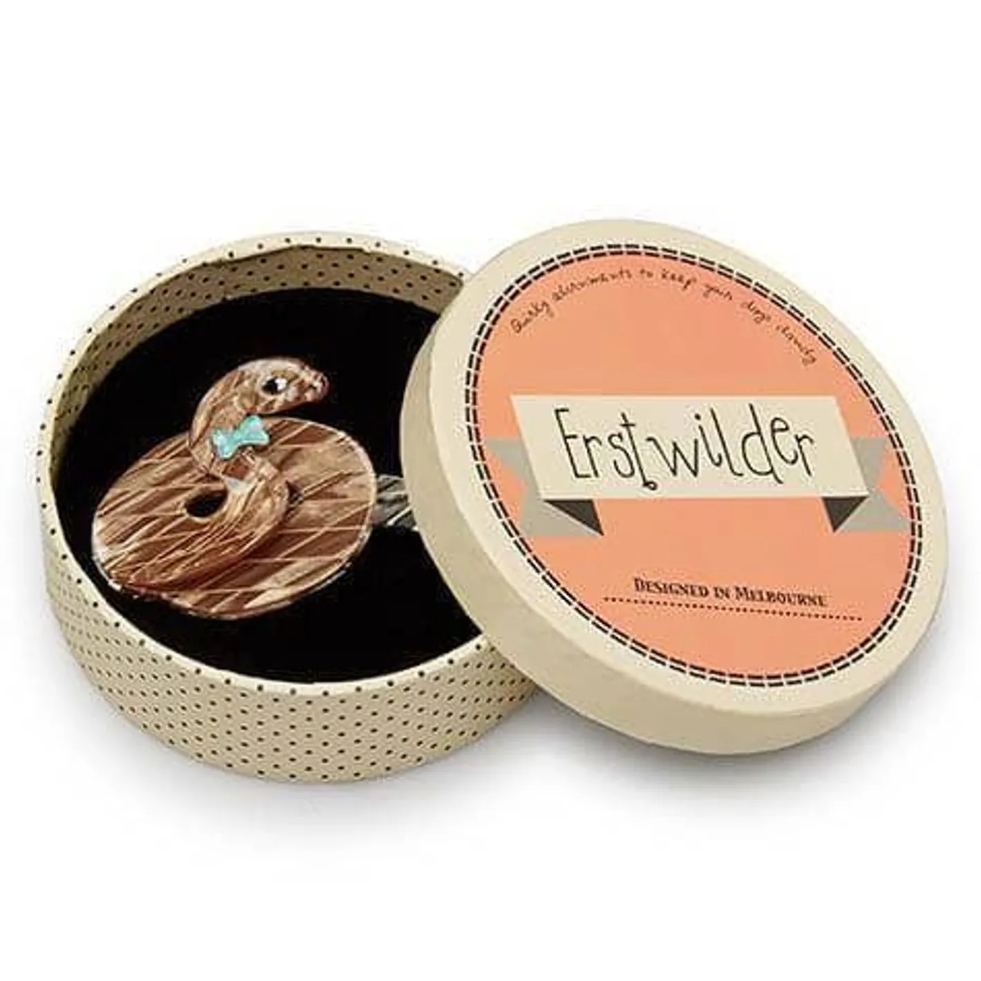 Erstwilder Theodore The Trim Taipan Brooch^ Brooches
