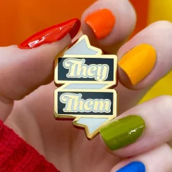 Erstwilder They/Them Pronoun Enamel Pin^ Enamel Pins