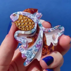 Erstwilder Thin Gold Wings Brooch^ Brooches