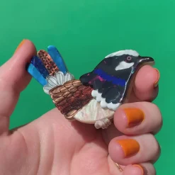 Erstwilder Thunderbolt Of Cobalt Brooch^ Brooches
