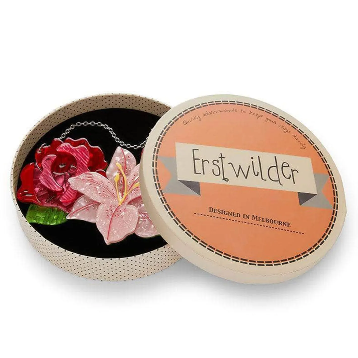 Erstwilder Tickled Pink Flower Necklace (Large)^ Necklaces