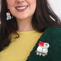 Erstwilder Together For Christmas Brooch^ Brooches
