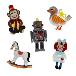 Erstwilder Toy Minis Brooch Set - 5 Pack^ Brooches