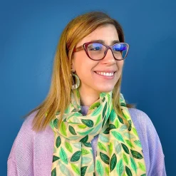 Erstwilder Tranquil Leaves Large Neck Scarf^ Scarves