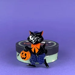 Erstwilder Treat Seeker Cat Brooch^ Brooches