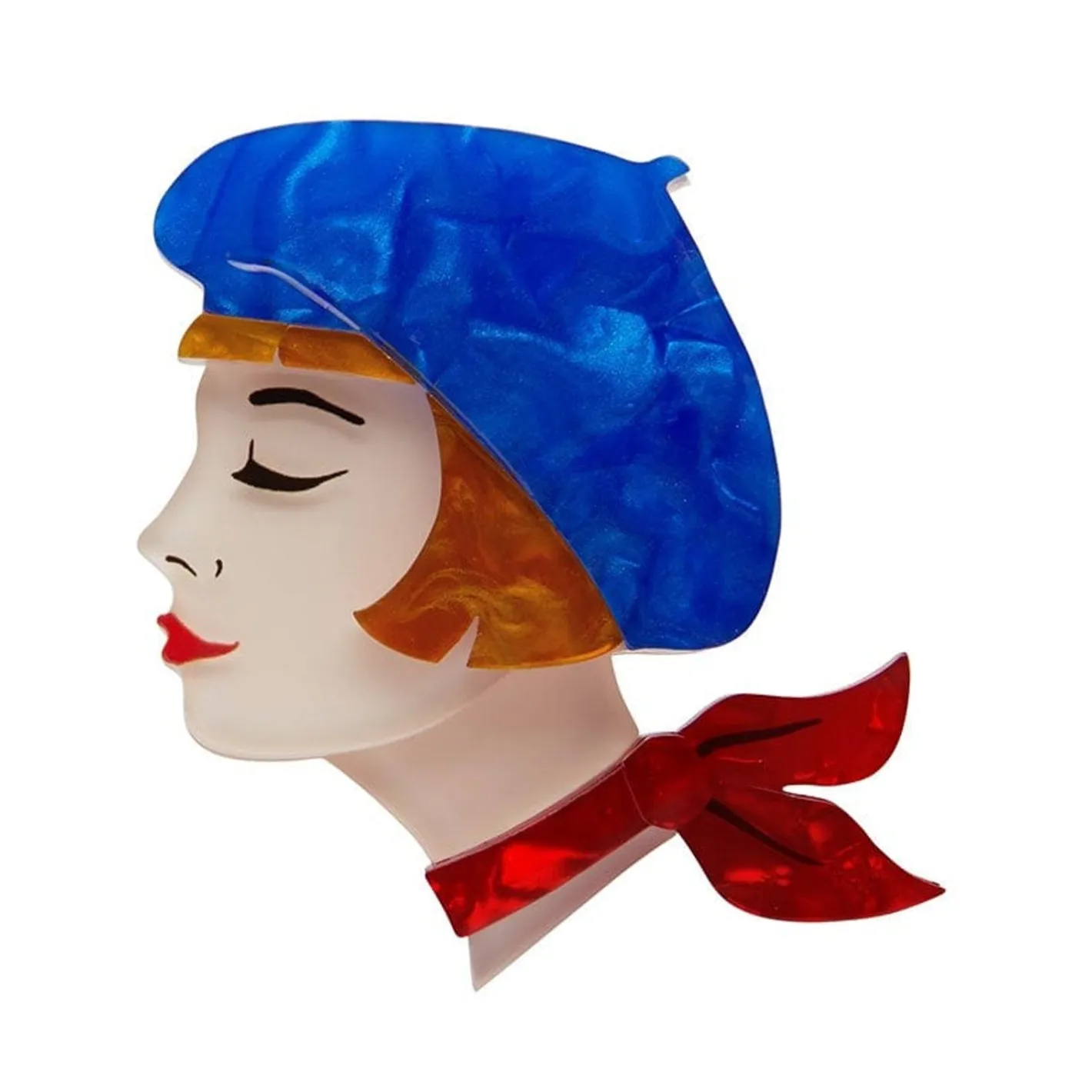 Erstwilder Tres Chic Brooch - Blue^ Brooches
