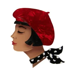 Erstwilder Tres Chic Brooch - Red^ Brooches