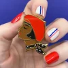 Erstwilder Tres Chic Enamel Pin - Red^ Enamel Pins