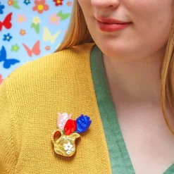 Erstwilder Trio Of Tulips Brooch^ Brooches