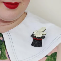 Erstwilder Trixie Bunny Honey Brooch^ Brooches
