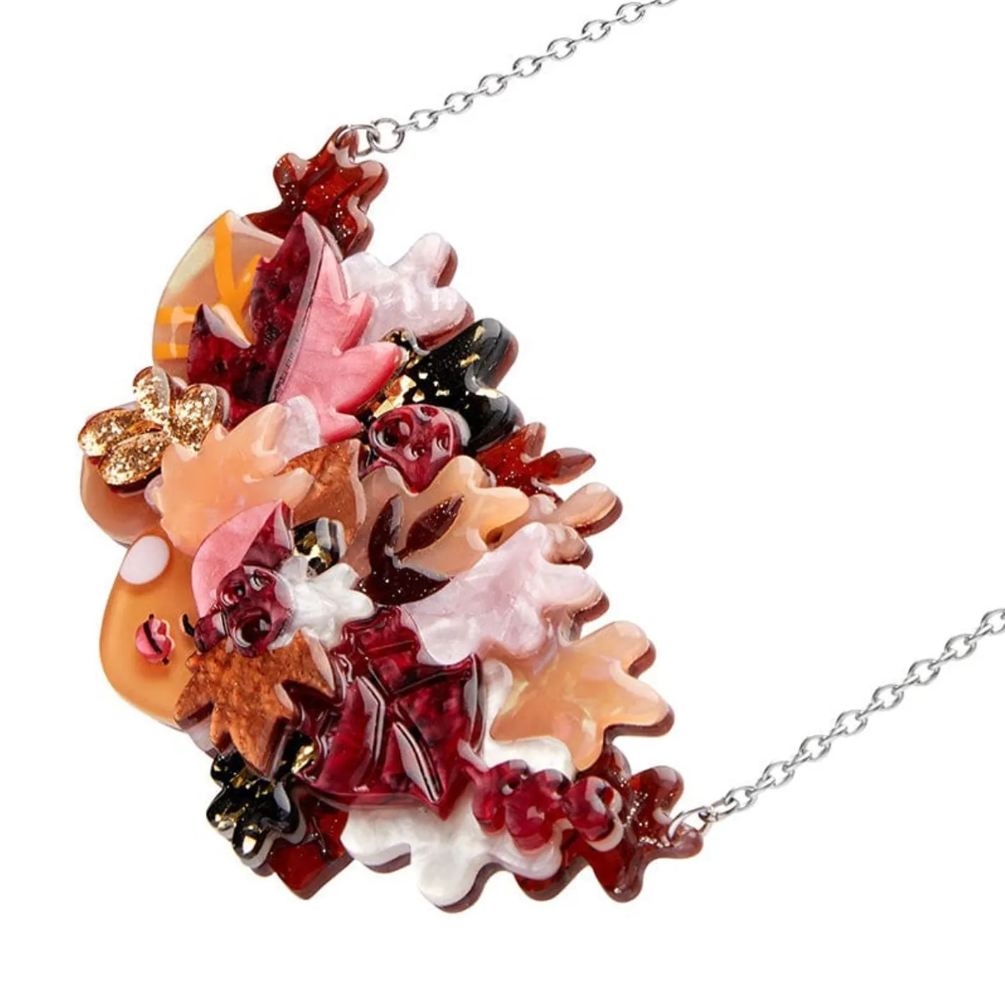Erstwilder Turn A New Leaf Necklace^ Necklaces
