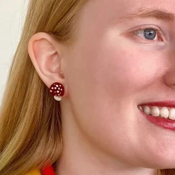 Erstwilder Twinning Toadstools Stud Earrings^ Earrings
