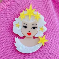 Erstwilder Virgo The Visionary Brooch^ Brooches