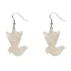Erstwilder Wagtail Ripple Glitter Resin Drop Earrings - Cream^ Essential Earrings