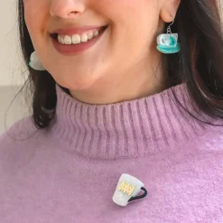Erstwilder Wake Up And Smell The Coffee Mini Brooch^ Brooches