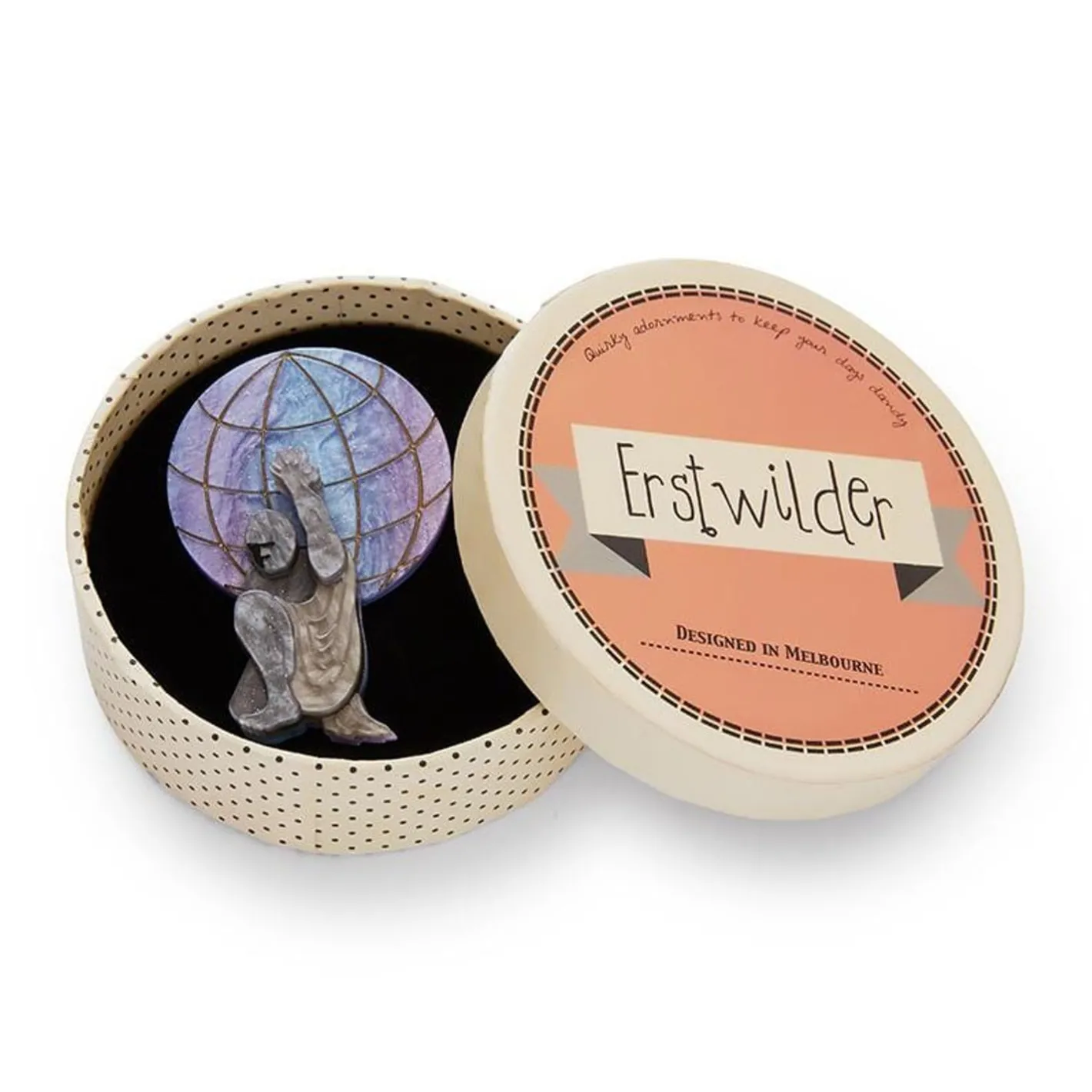 Erstwilder Weight Of The World Brooch^ Brooches