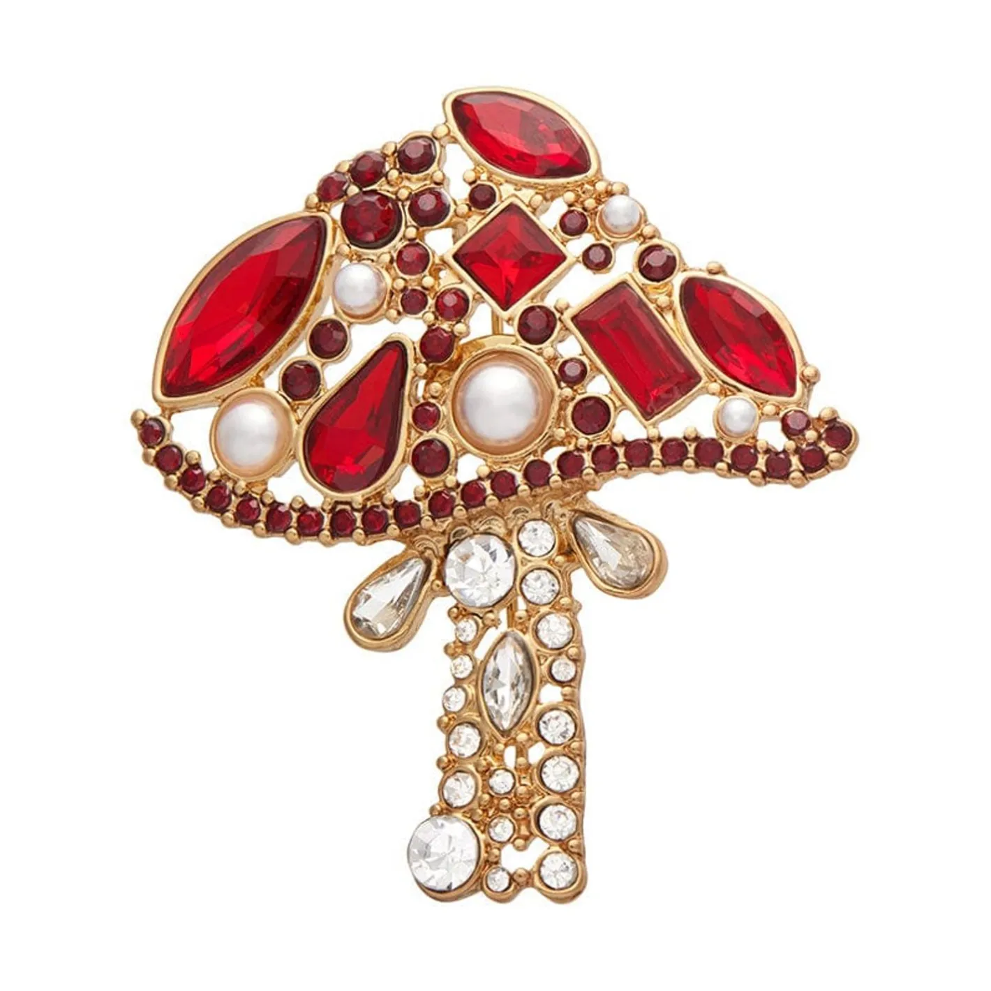 Erstwilder Well Spotted Stone Set Crystal Brooch^ Brooches