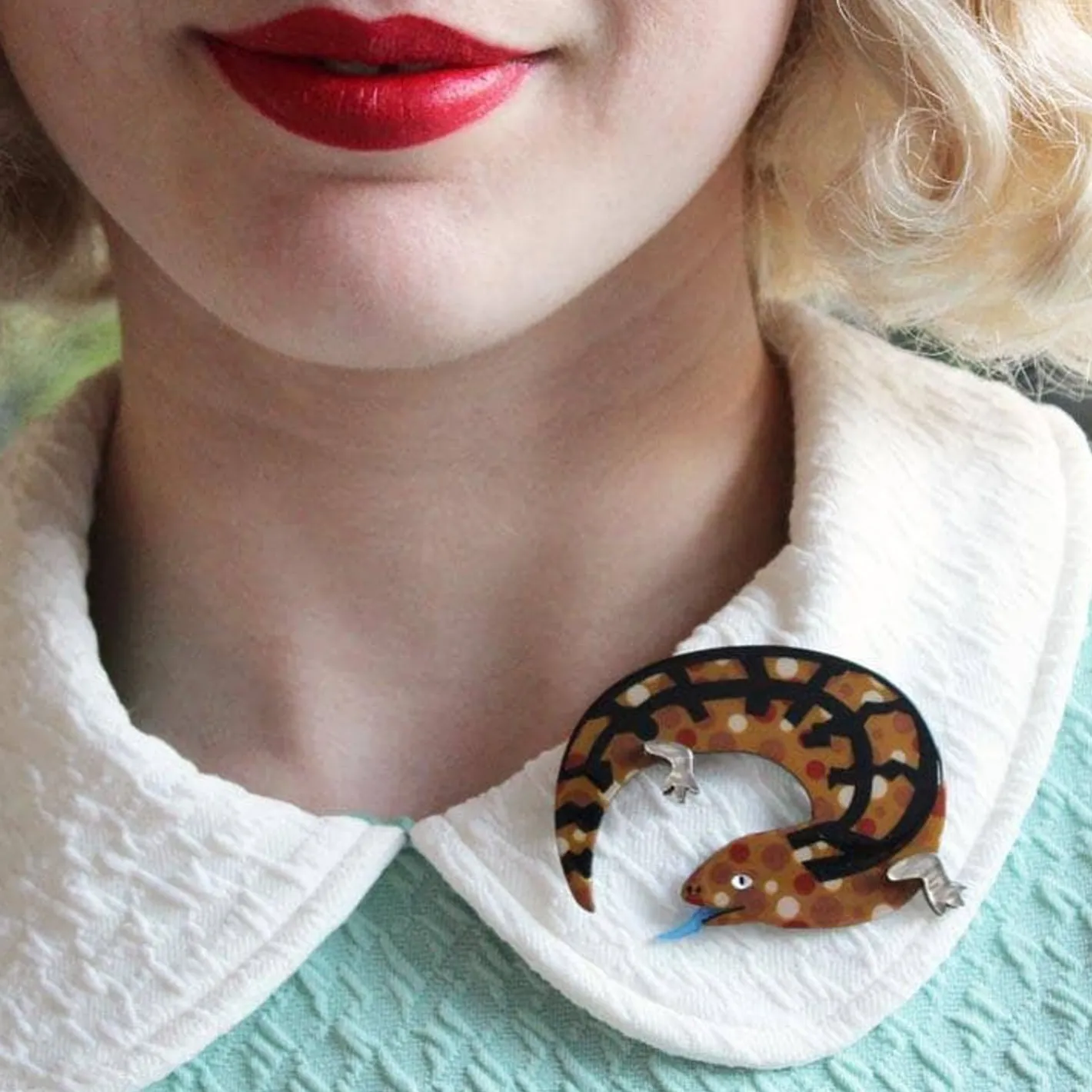 Erstwilder Western Blue Brooch^ Brooches