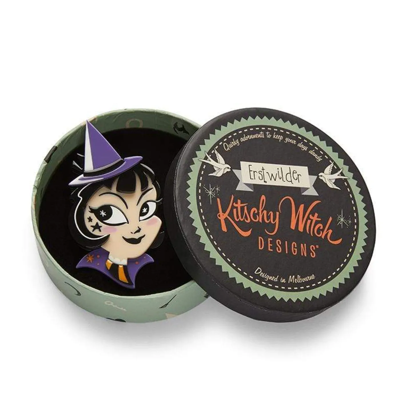 Erstwilder Which Witch? Brooch^ Brooches
