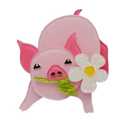 Erstwilder Wilbur The Wonder Pig Brooch^ Brooches