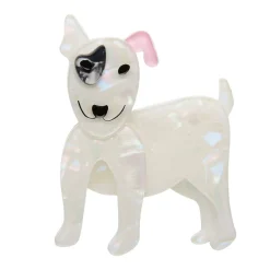 Erstwilder Willie The White Dog Brooch^ Brooches