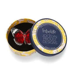 Erstwilder Wings Laced In Red Brooch^ Brooches