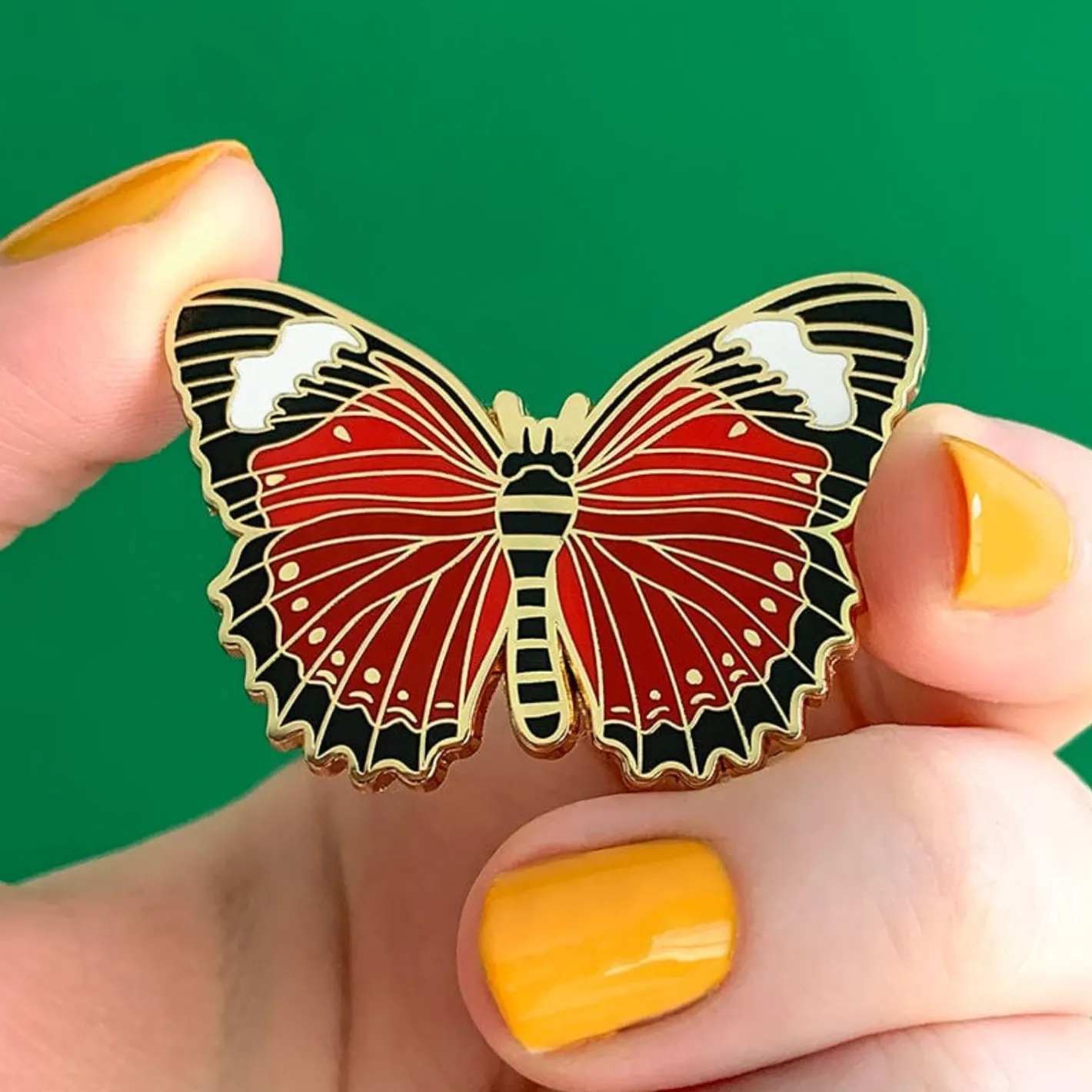 Erstwilder Wings Laced In Red Enamel Pin^ Enamel Pins