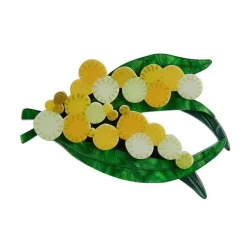 Erstwilder Woven Wattle Brooch^ Brooches