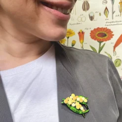 Erstwilder Woven Wattle Mini Brooch^ Brooches