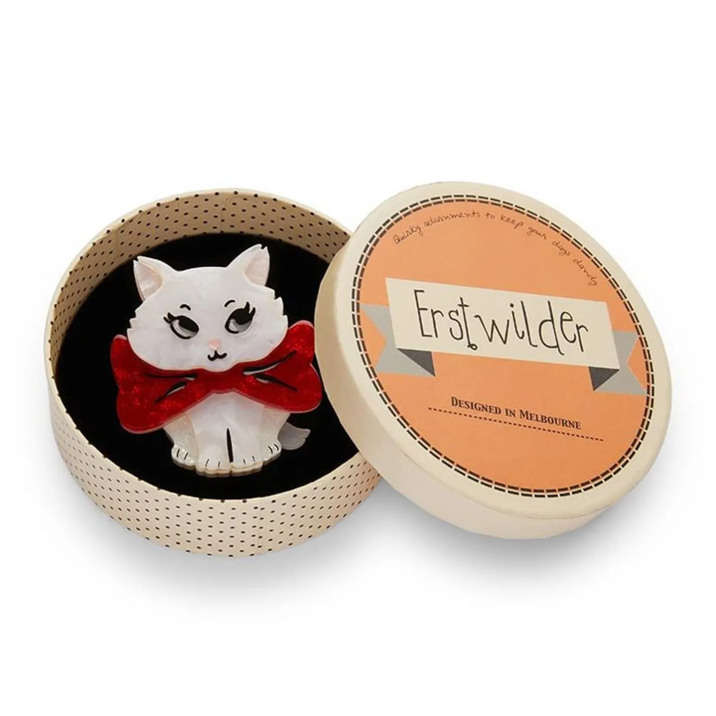 Erstwilder Wrapped Up In Love Kitten Brooch^ Brooches