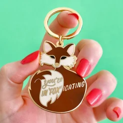 Erstwilder You'Re In"Fox"Icating Enamel Key Charm^ Enamel Key Rings