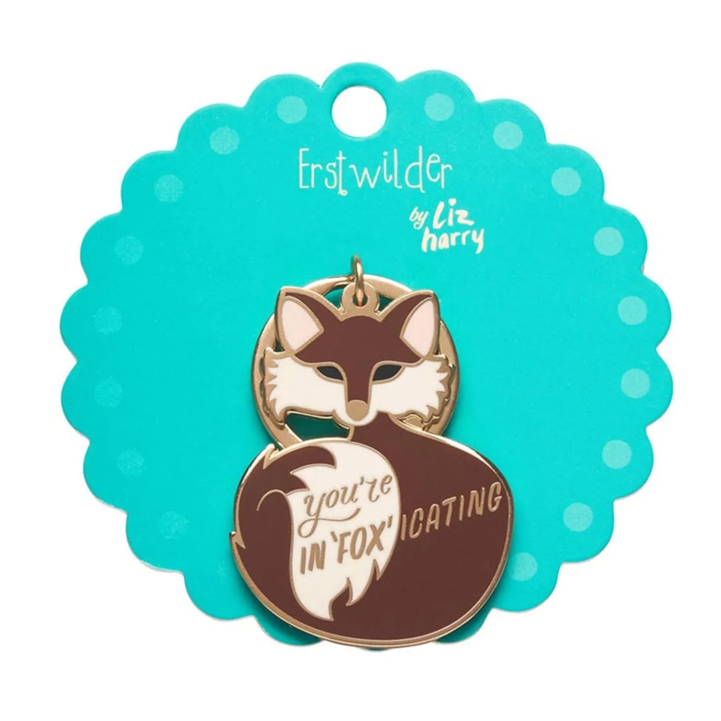 Erstwilder You'Re In"Fox"Icating Enamel Key Charm^ Enamel Key Rings