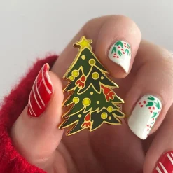 Erstwilder Yuletide Timber Enamel Pin^ Enamel Pins