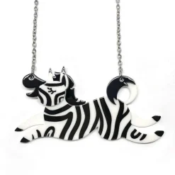 Erstwilder Zebra Crossing Necklace^ Necklaces