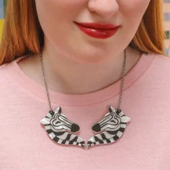 Erstwilder Zelda The Zany Zebra Necklace^ Necklaces