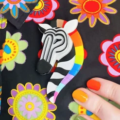 Erstwilder Zelda The Zestful Zebra Brooch^ Brooches