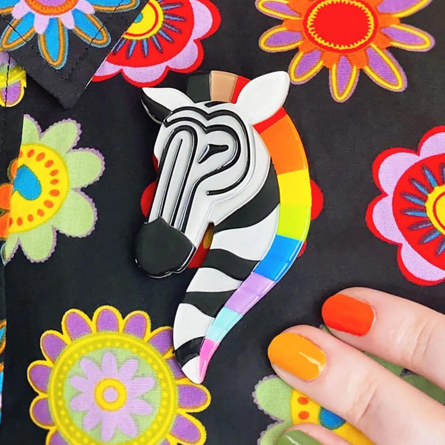 Erstwilder Zelda The Zestful Zebra Brooch^ Brooches